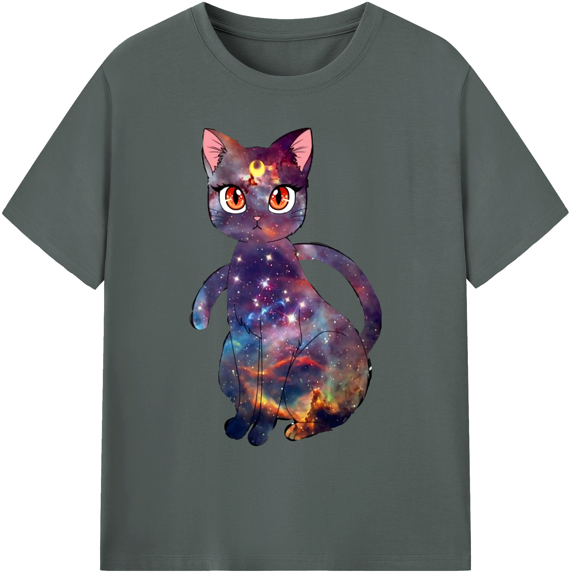 （画像用） 美少女戦士セーラームーン Sailor Moon 綿100％ メンズ半袖Tシャツ｜肌触りやわらか＆通気性